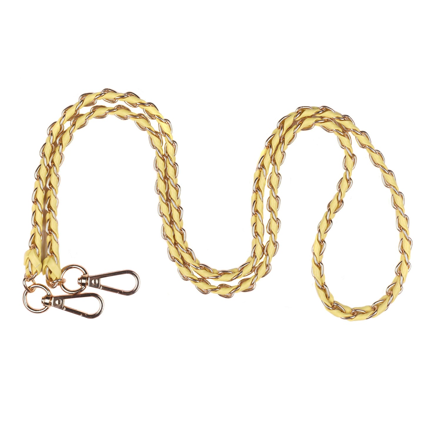 END OF LINE Strap Gold Chain Sherbet Lemon Weave