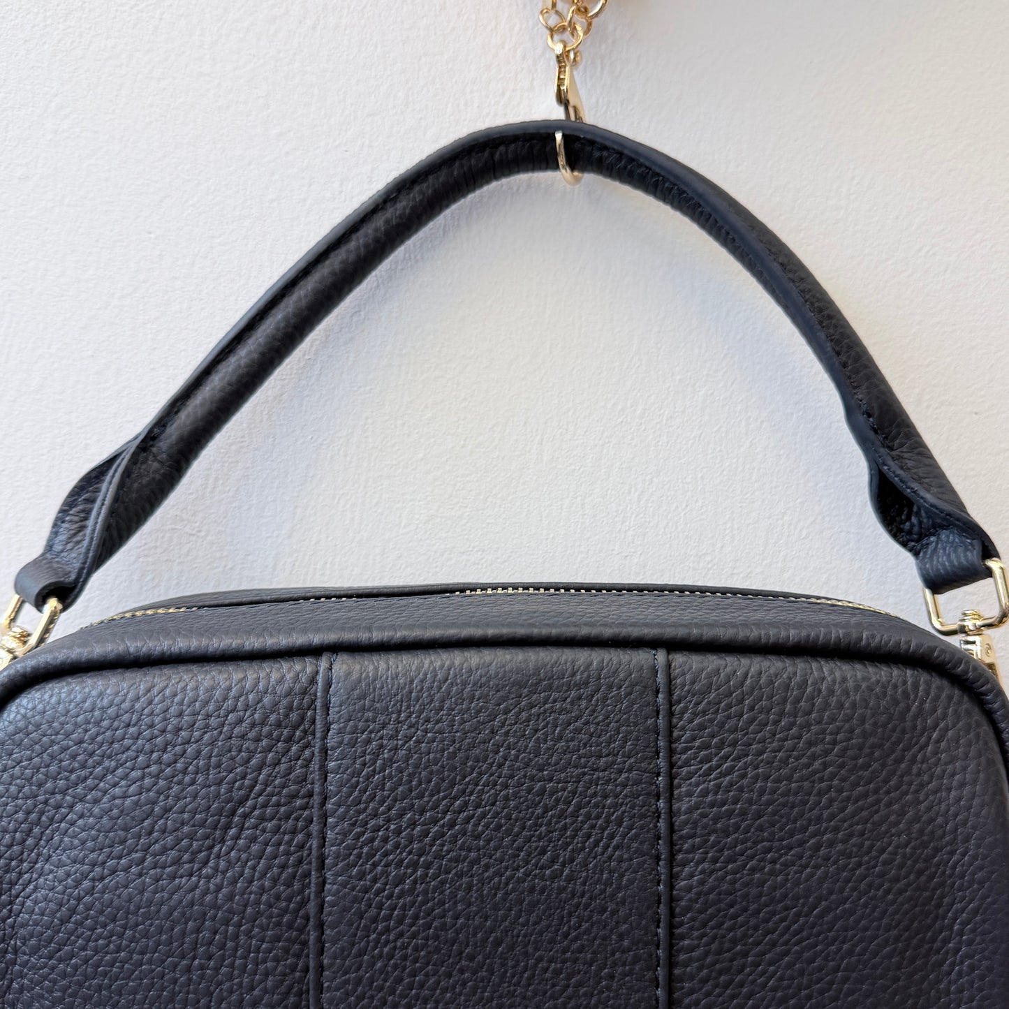 SECONDS Short Rolled Leather Handle Navy