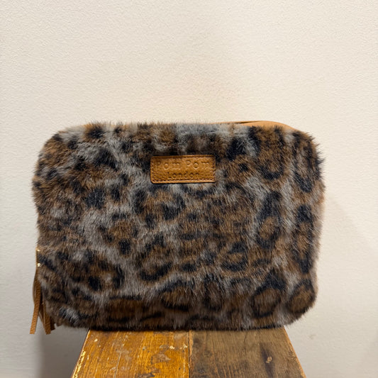 SECONDS City Plus Leopard Print Faux Fur Maple