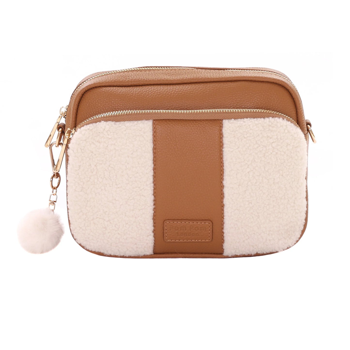 END OF LINE Original Plus Faux Fleece & Leather Bag Maple