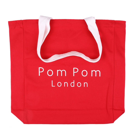 END OF LINE Shopping Tote Crimson Red