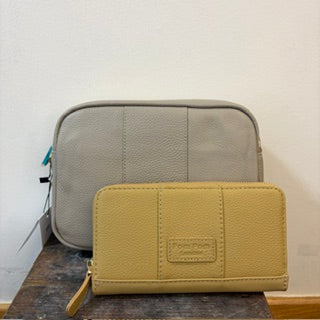 SECONDS City Bag Stone with Chelsea Mustard wallet